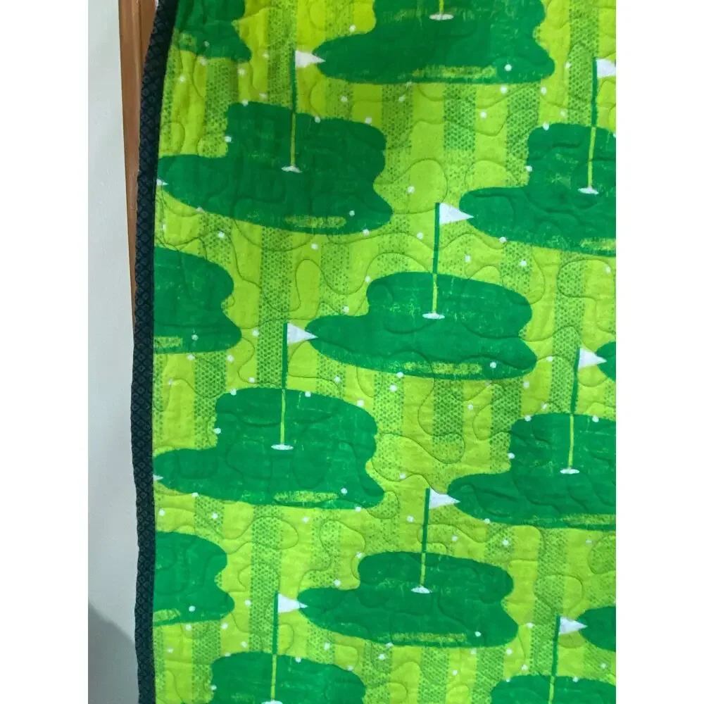 Handmade Quilt Golf Humor Theme Wall Hanging/Lap Quilt 47”x62”